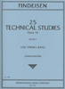 Findeisen, 25 Technical Studies for Bass, Volume 1