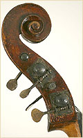 Benjamin Patochka upright bass scroll