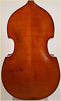German double bass carved back